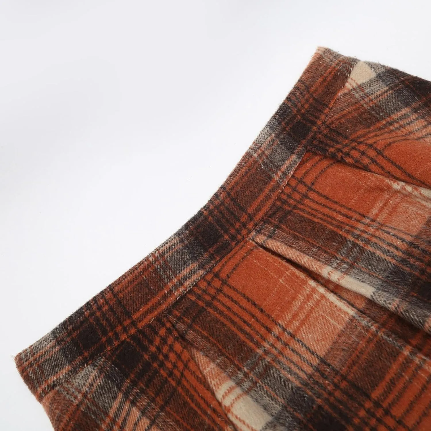 Skirts for Women Trendy Plaid Y2K High Elastic Waist Flowy Ruffles Casual Pleated Short Skirts for Summer Streetwear