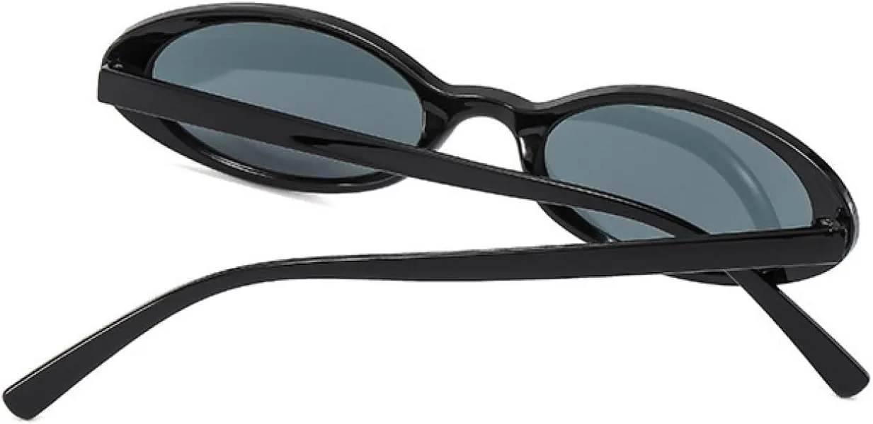 Small Oval Sunglasses Women Men Trendy Vintage Cat Eye Sun Glasses Female Leopard Black Punk Eyewear Uv400