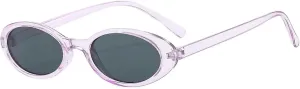 Small Oval Sunglasses Women Men Trendy Vintage Cat Eye Sun Glasses Female Leopard Black Punk Eyewear Uv400