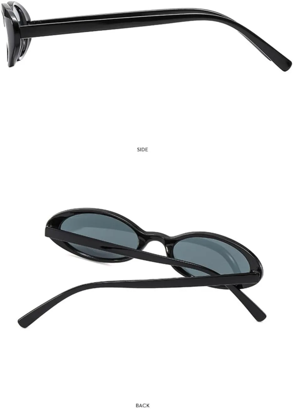 Small Sunglasses Women Men Trendy Vintage Cat Eye Sun Glasses Female Black Punk Eyewear Uv400