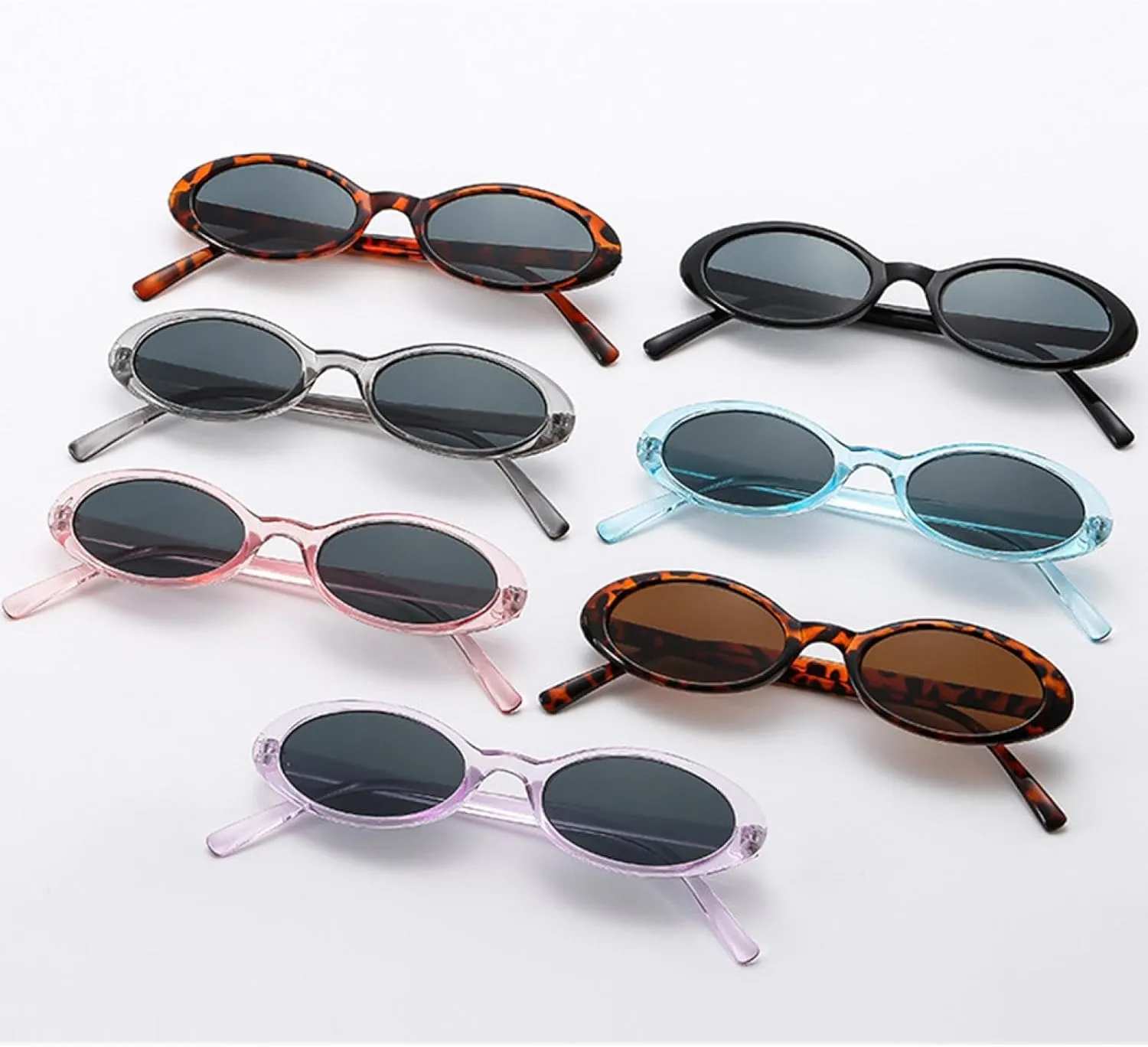 Small Sunglasses Women Men Trendy Vintage Cat Eye Sun Glasses Female Black Punk Eyewear Uv400