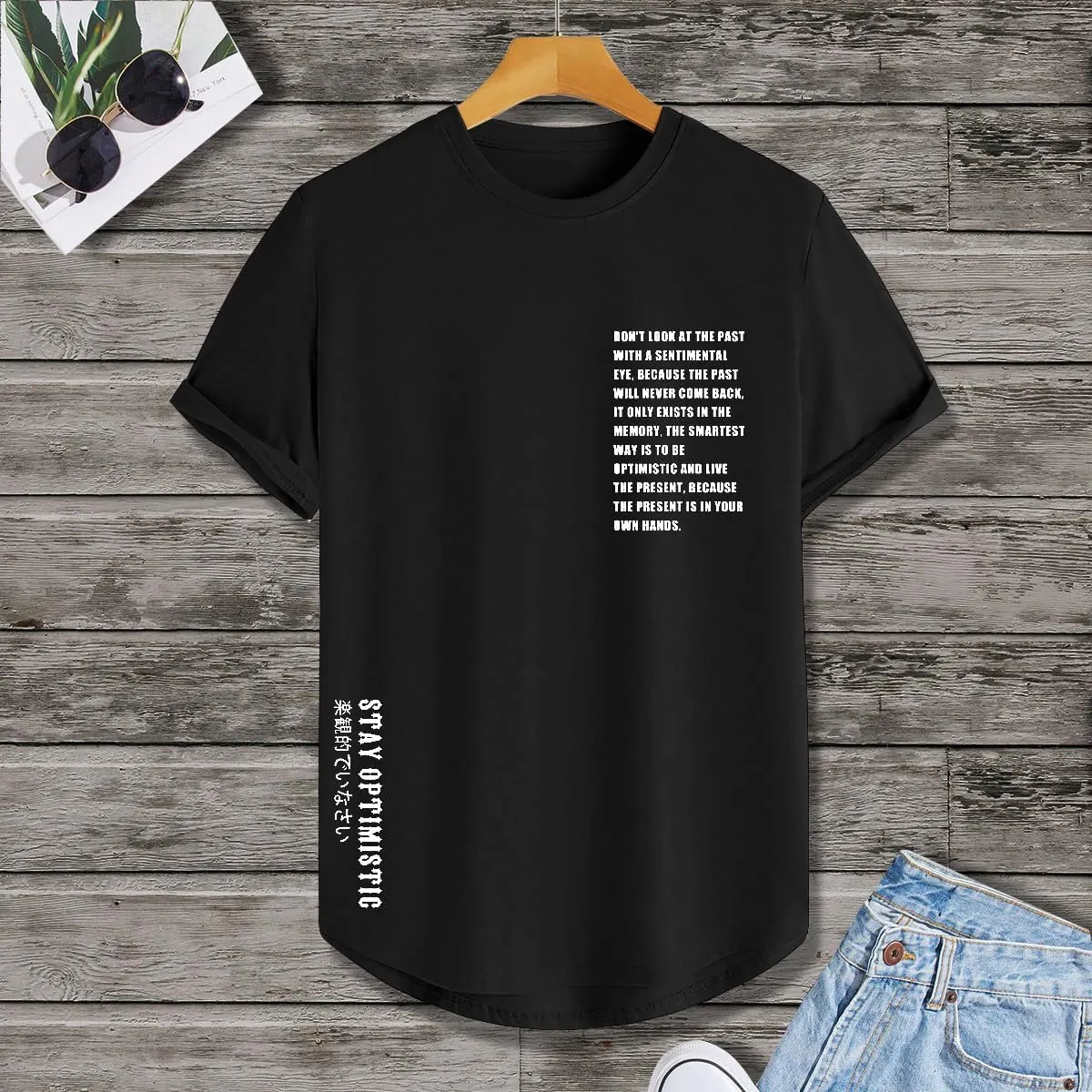 SOLY HUX Men's Graphic Tees Vintage T-Shirts Curved Hem Short Sleeve Crewneck Casual Trendy T Shirts
