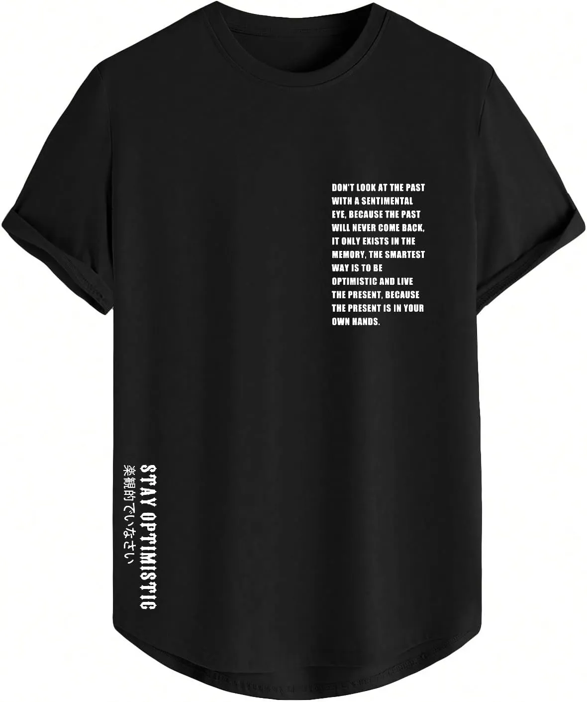 SOLY HUX Men's Graphic Tees Vintage T-Shirts Curved Hem Short Sleeve Crewneck Casual Trendy T Shirts