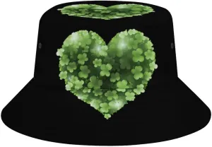 St Patricks Day Unisex Sun Hat Foldable Bucket Hat Fashion Fishing Hat Summer Beach Hat Brim Hat