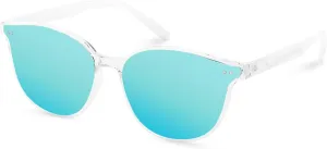 Sumato Sunglasses Womens, Cat Eye Pink Sunglasses for Women with Mirrored Trendy Lens UV400 Blocking