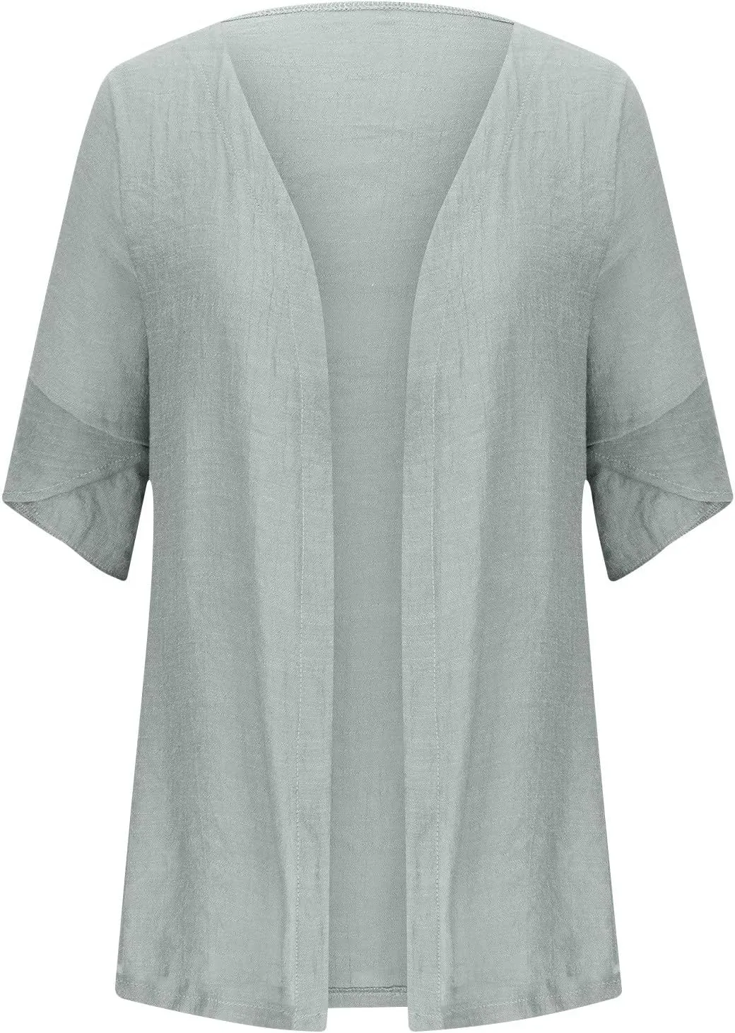 Summer Cardigans for Women Trendy Lightweight Casual Half Sleeve Kimono Cardigan Beach Vacation Plus Size Blouse