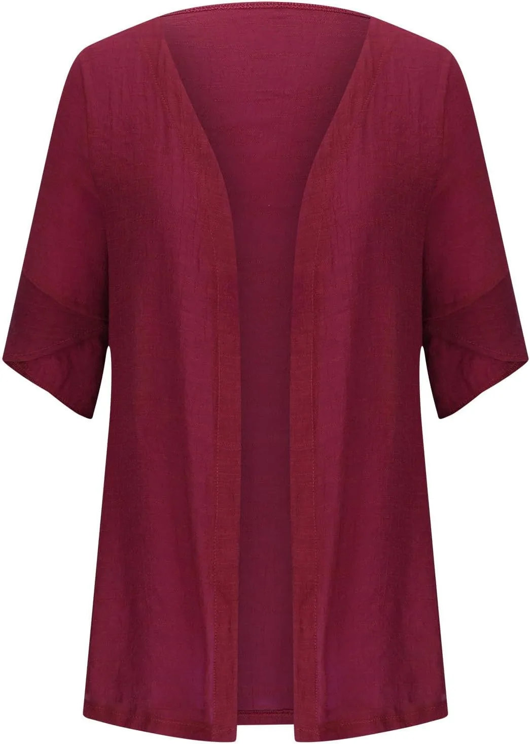 Summer Cardigans for Women Trendy Lightweight Casual Half Sleeve Kimono Cardigan Beach Vacation Plus Size Blouse