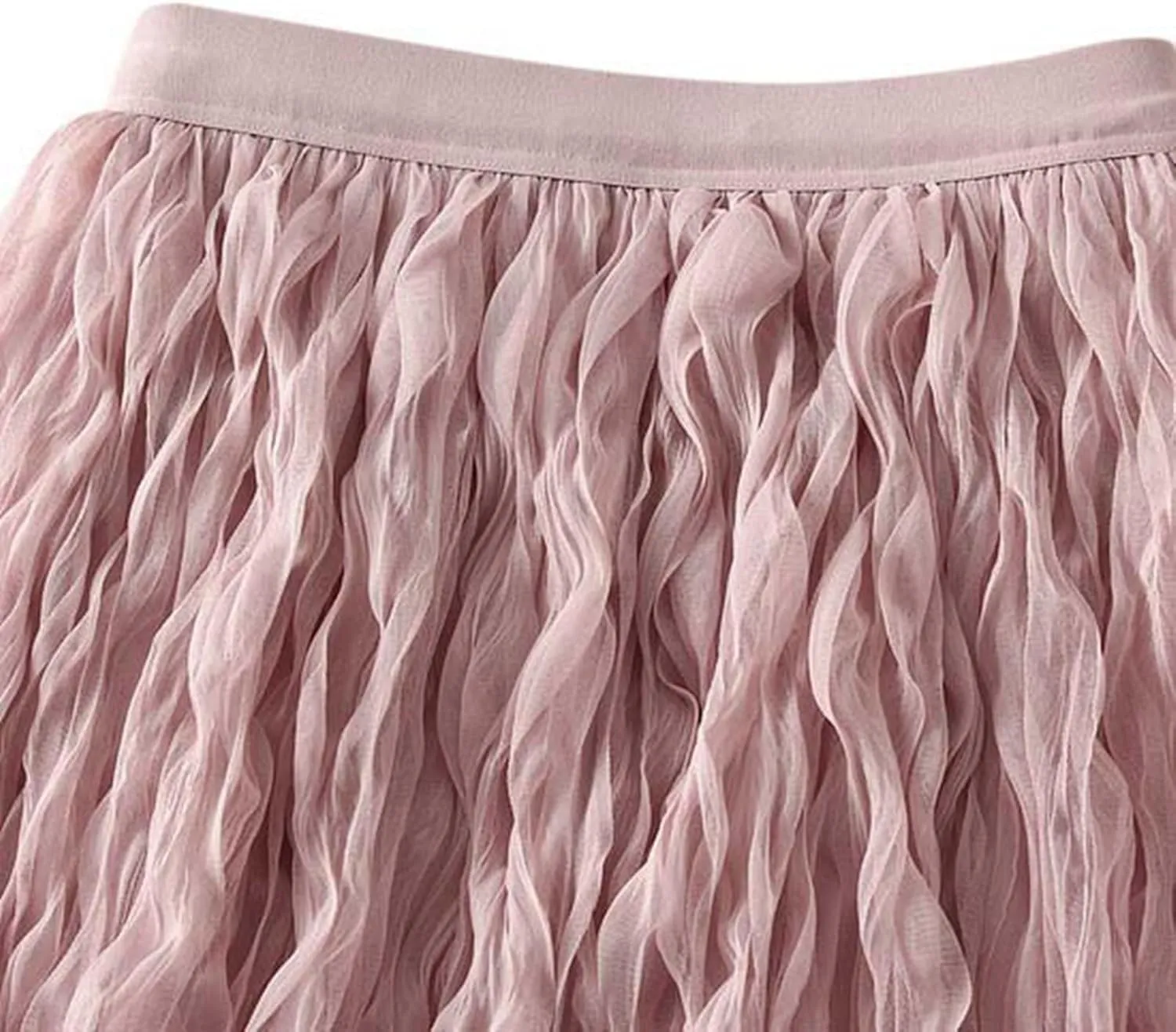 Summer Skirt for Women Trendy High Elastic Waist Lightweight Sheer A-Line Pleated Flared Maxi Shirts Long Streetwear
