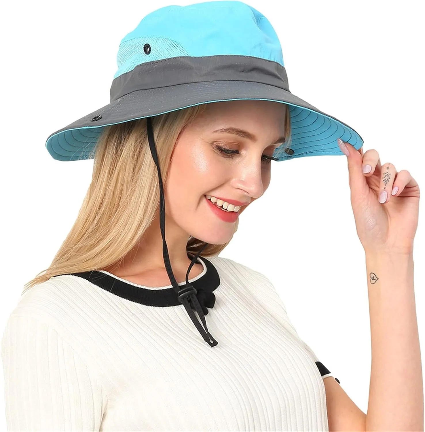 Sun Hats for Men Women Wide Brim Boonie Hat UPF 50  Bucket Hats Hiking Fishing Outdoor Summer Mountaineering Hat