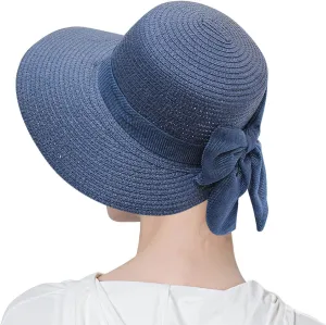 Sun Hats for Women Beach Hat Wide Brim Handmade Straw Hat Breathable Foldable Packable Cap for Travel UPF