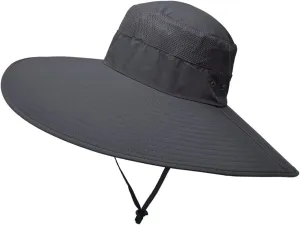 Sun Hats for Women Men Gardening Hat Wide Brim Beach Sun Breathable Cotton Summer Hat with Fold-Up Brim
