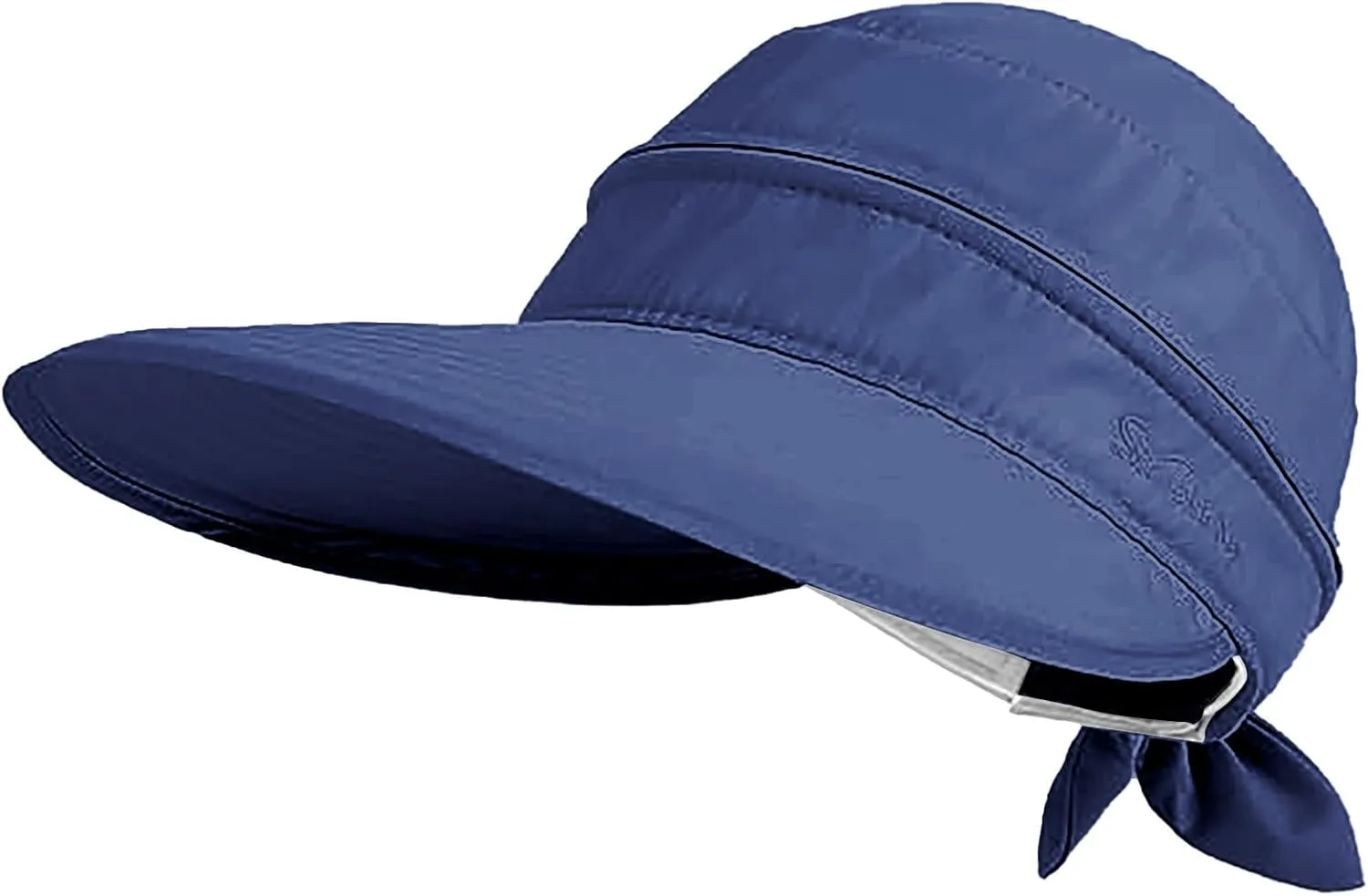 Sun Hats for Women with UV Protection Wide Brim Ponytail Visor Cap Summer Beach Outdoor Foldable Hat for Travel