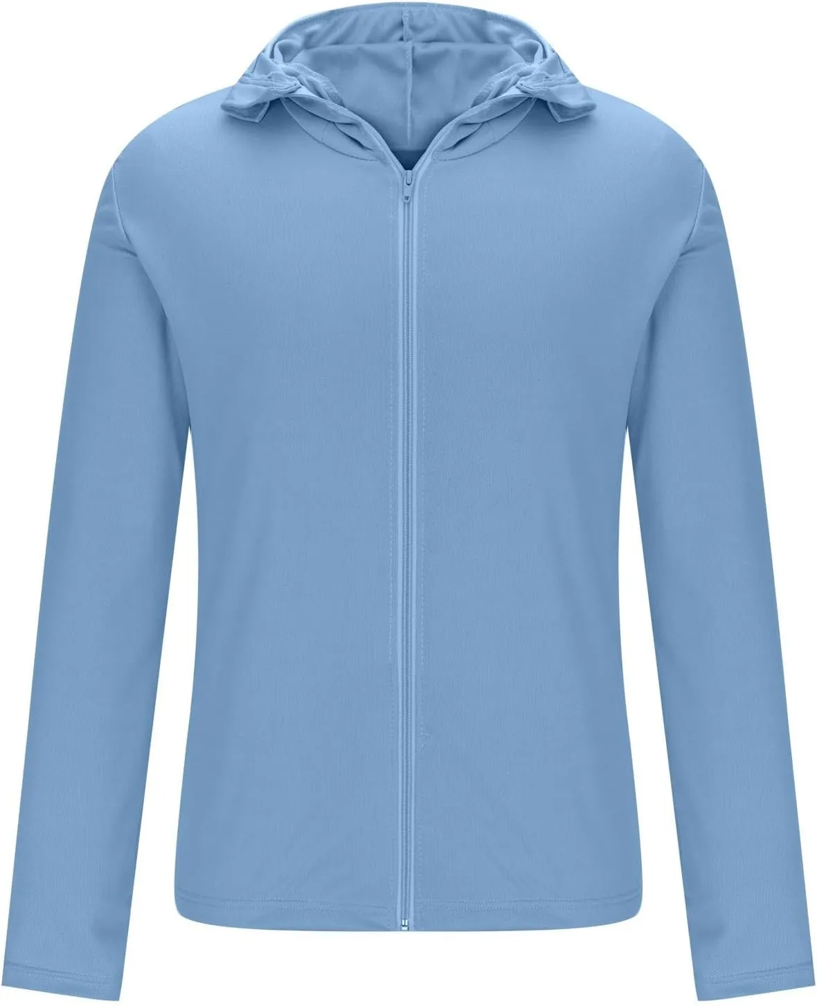 Sun Shirts for Men Casual Fishing Shirts UPF 50  Sun Protection Hoodie Hooded Long Sleeve UV Hiking T-Shirt with Mask