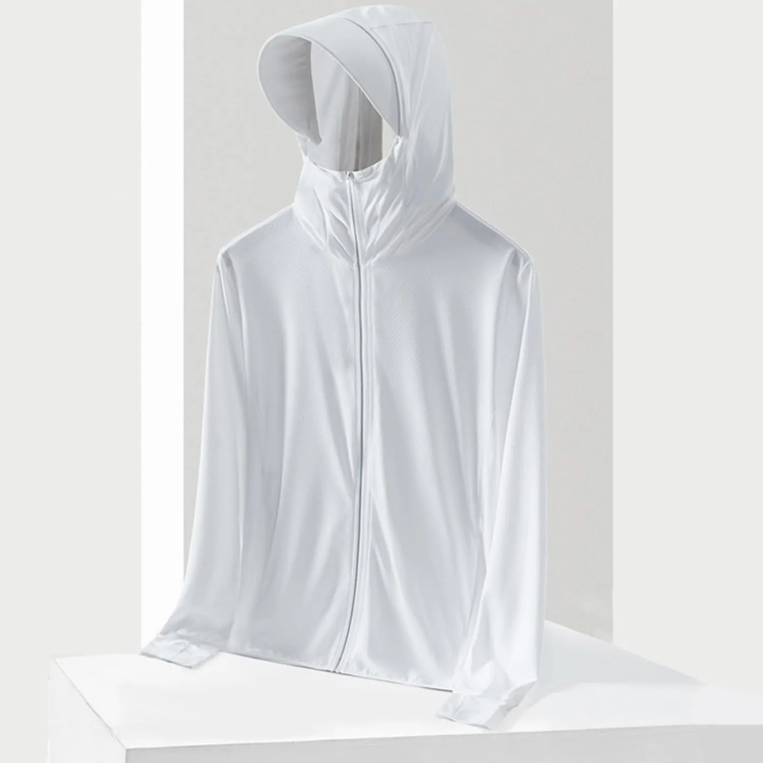 Sun Shirts for Men Casual Fishing Shirts UPF 50  Sun Protection Hoodie Hooded Long Sleeve UV Hiking T-Shirt with Mask