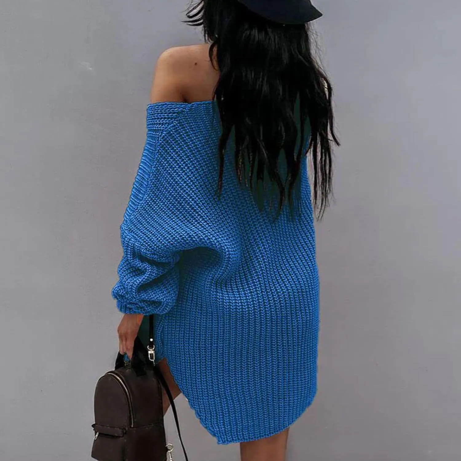 Sweaters for Women Cable Knit V Neck Solid Color Long Sleeve Casual Loose Fit Soft Pullover Tops