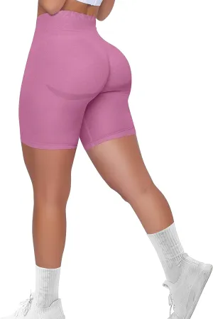 SZKANI Butt Lifting Workout Shorts for Women Booty Seamless Scrunch Butt Gym Shorts High Waist Yoga Biker Shorts