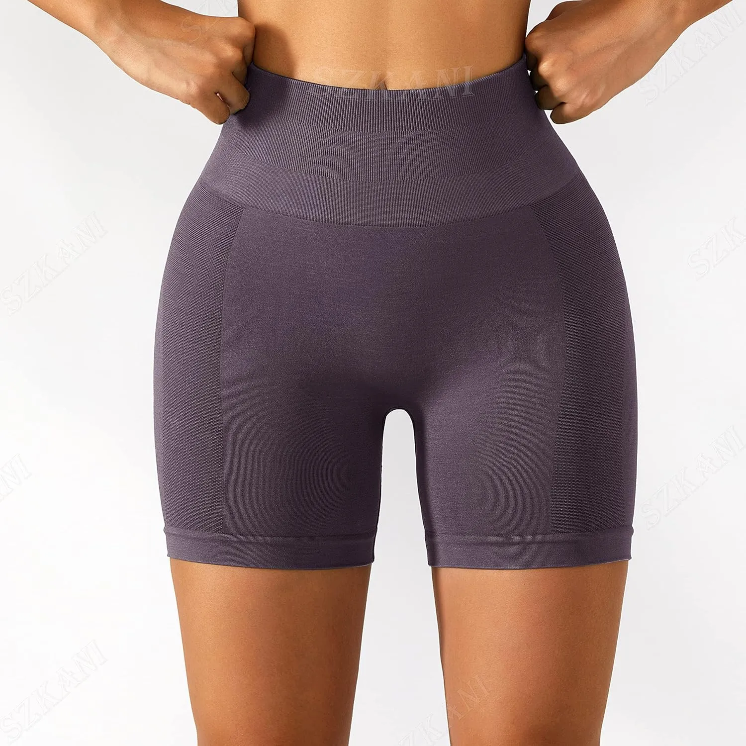 SZKANI Butt Lifting Workout Shorts for Women Booty Seamless Scrunch Butt Gym Shorts High Waist Yoga Biker Shorts