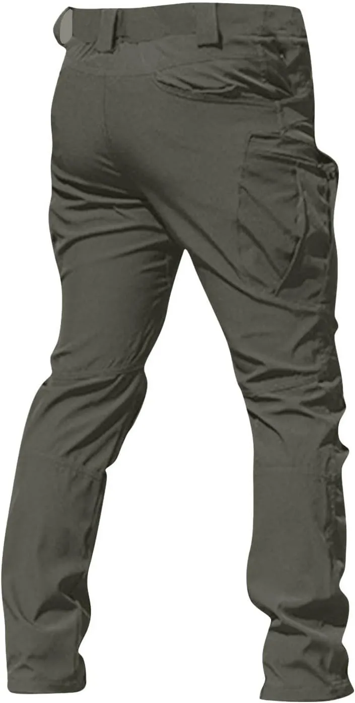 Tactical Pants for Men Relaxed fit Stretch Water Resistant Work Cargo Pants Multi-Pocket Flex Ripstop Hiking Trousers