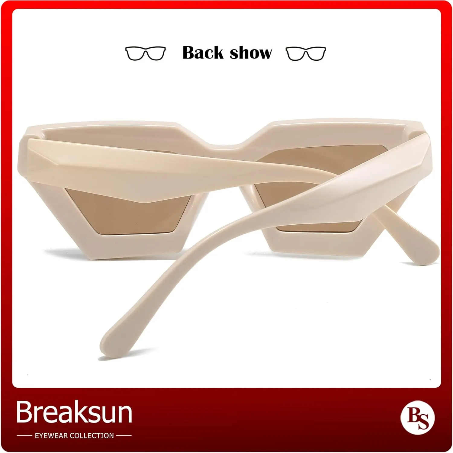 Thick Frame Cat Eye Sunglasses for Women Vintage Trendy Cateye Sun Glasses Retro Style Shades