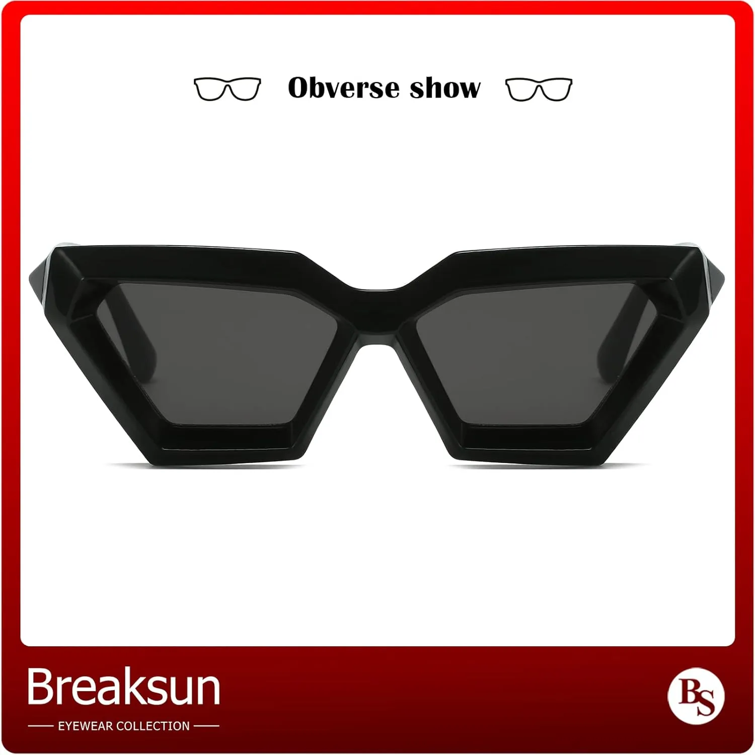 Thick Frame Cat Eye Sunglasses for Women Vintage Trendy Cateye Sun Glasses Retro Style Shades