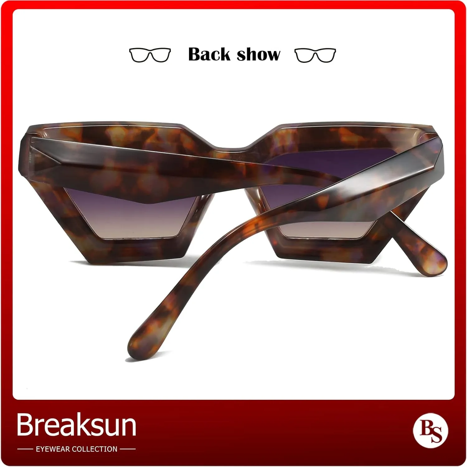Thick Frame Cat Eye Sunglasses for Women Vintage Trendy Cateye Sun Glasses Retro Style Shades