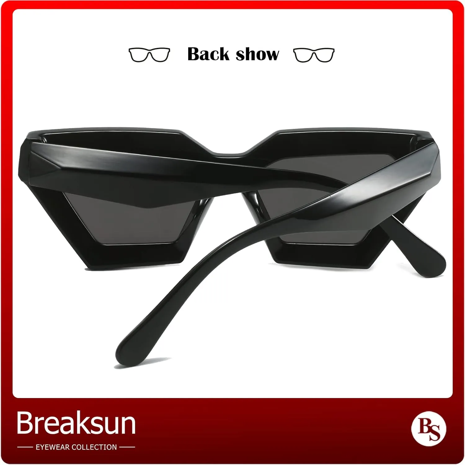 Thick Frame Cat Eye Sunglasses for Women Vintage Trendy Cateye Sun Glasses Retro Style Shades