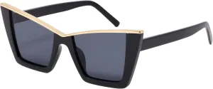 Trendy Retro Womens Oversized Square Cat Eye Sun Glasses UV Protection Vintage Style For Women Sunglasses