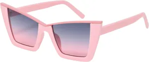 Trendy Retro Womens Oversized Square Cat Eye Sun Glasses UV Protection Vintage Style For Women Sunglasses