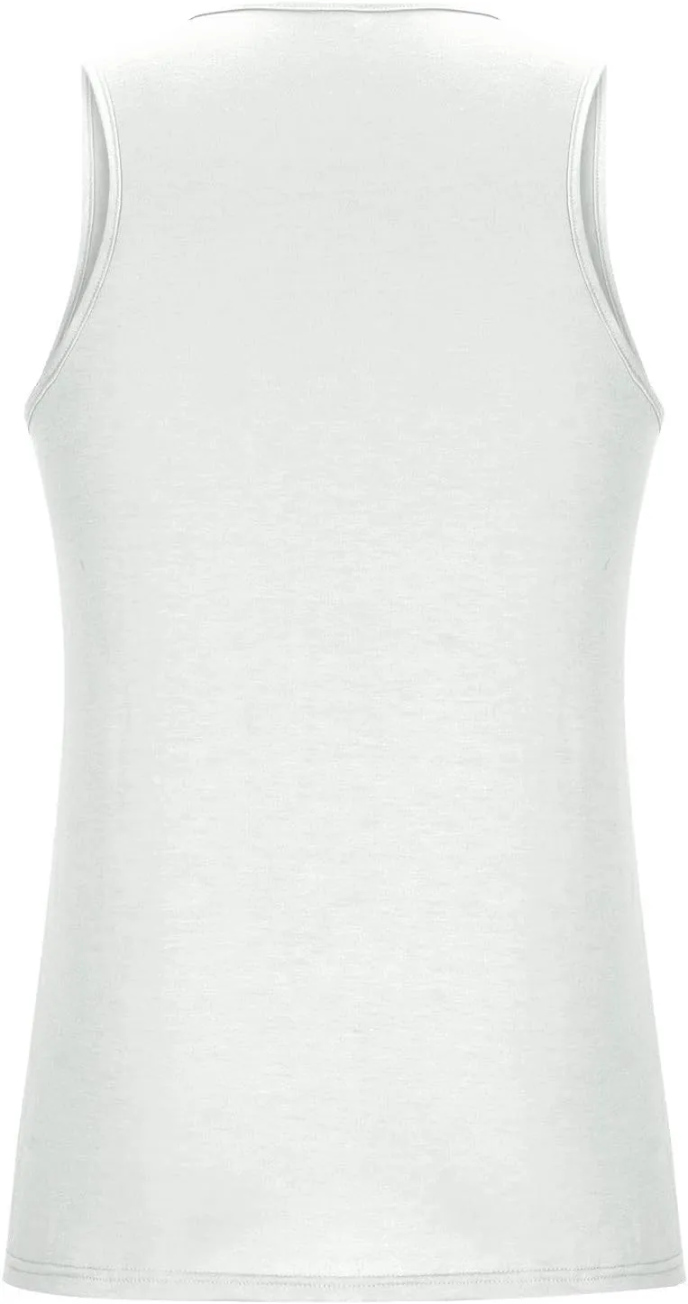 Uillui Men's Graphic T-Shirts Palm Tree Beach Tank Tops Cotton Workout Gym Muscle Shirts Summer Casual Sleeveless Tee Shirts