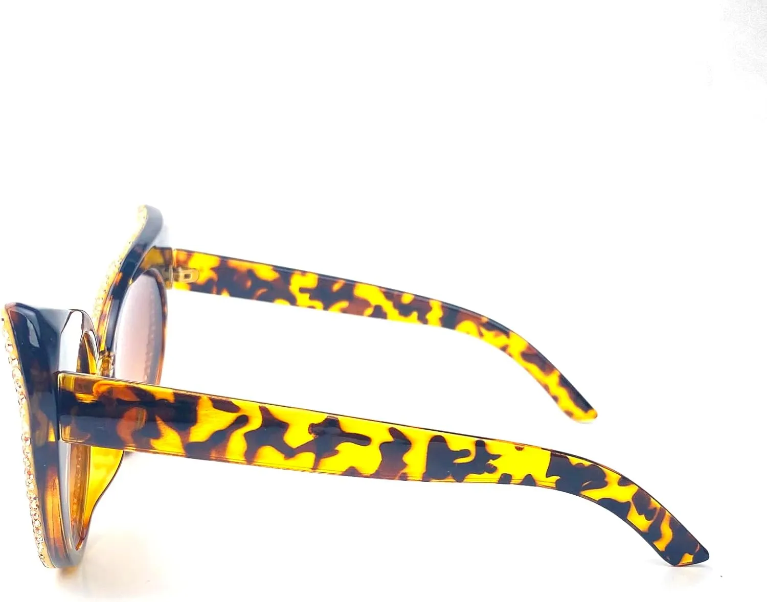 Vintage Cat Eye Rhinestones Sunglasses Women Round Crystal Sun Glasses Trendy bling bling Diamond Eyeglasses