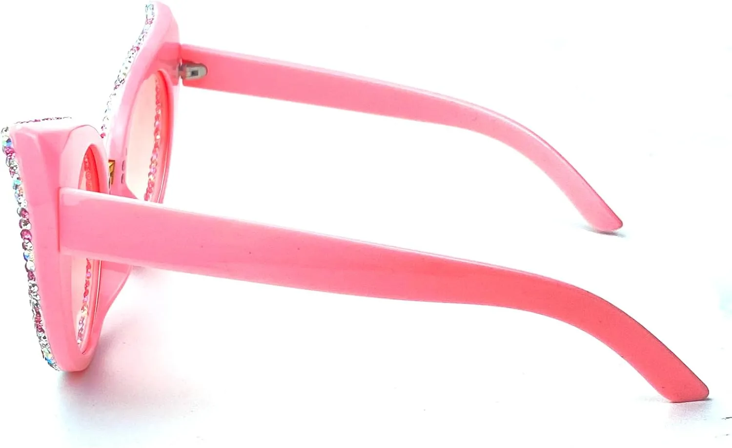 Vintage Cat Eye Rhinestones Sunglasses Women Round Crystal Sun Glasses Trendy bling bling Diamond Eyeglasses