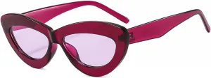 Vintage Cat Eye Sunglasses 2024 Fashion Retro Candy Color Outdoor Women Shades Luxury Multicolor Eyewear