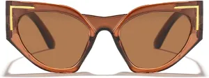 Vintage Cat Eye Sunglasses for Women Fashion Irregular Gradient Eyewear Shades Luxury Ladies Leopard Sun Glasses