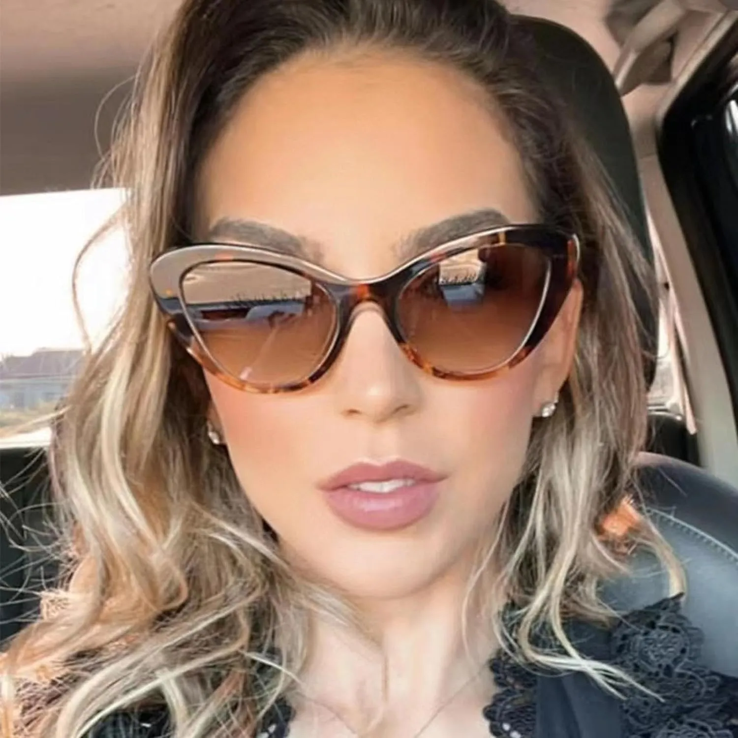 Vintage Narrow Cat Eye Sunglasses for Women Fashion White Glasses Female Shades