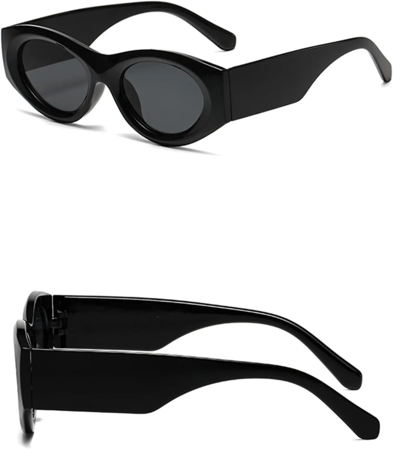 Vintage Rectangle Sunglasses for Woman Cat Eye Personality Cool Retro Uv400