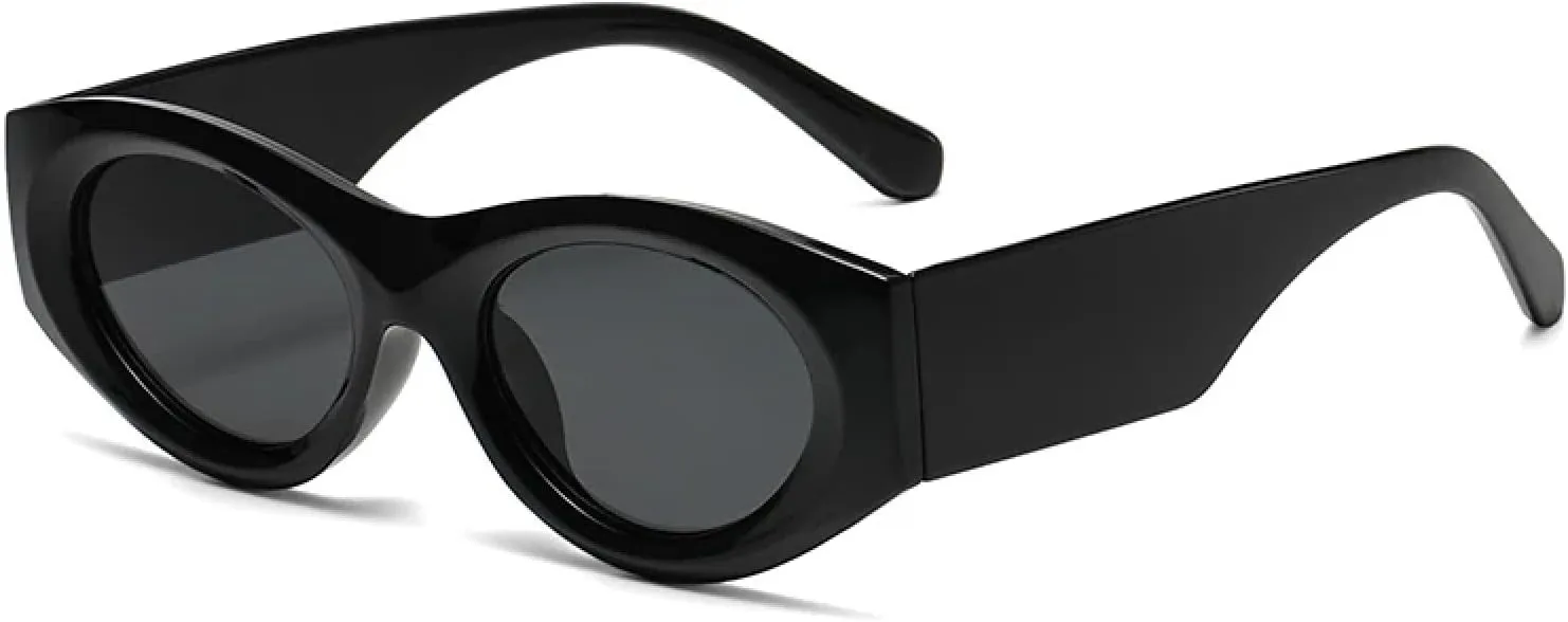 Vintage Rectangle Sunglasses for Woman Cat Eye Personality Cool Retro Uv400