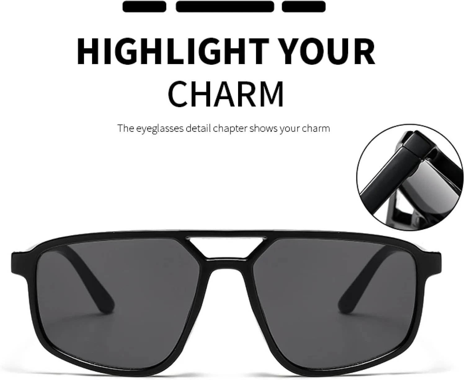 Vintage Small Frame Sunglasses for Women Men Fashion Luxury Double Bridge Trendy