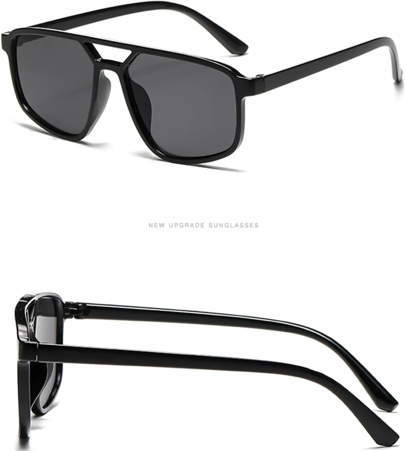 Vintage Small Frame Sunglasses for Women Men Fashion Luxury Double Bridge Trendy
