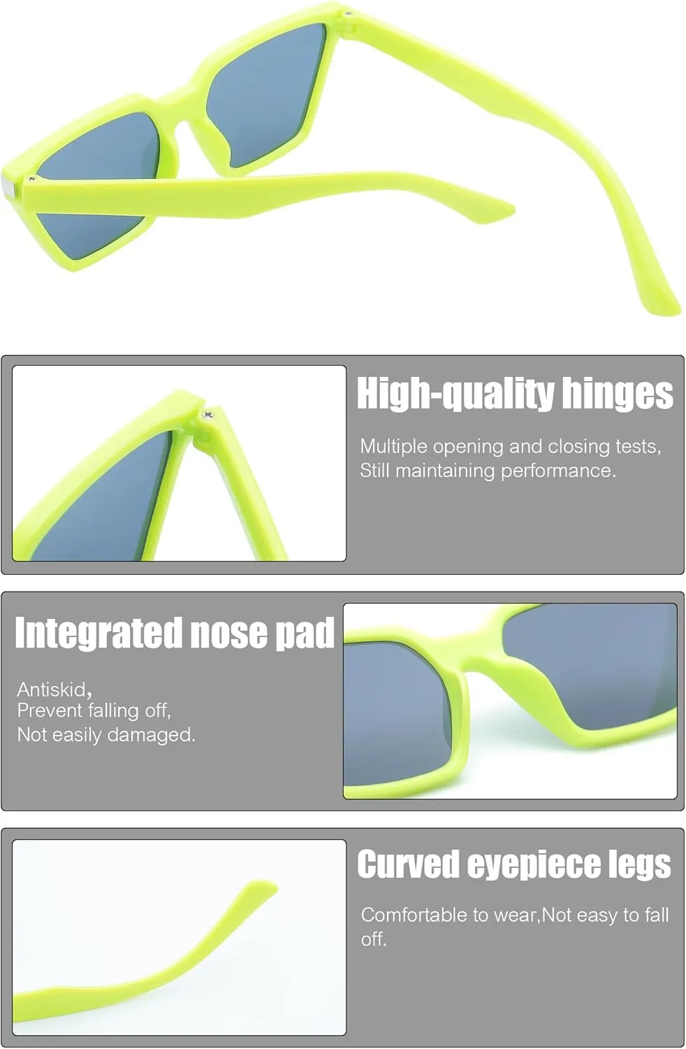 Vintage Square Cat Eye Sunglasses kids Trendy Glasses Shades for Girls Boys