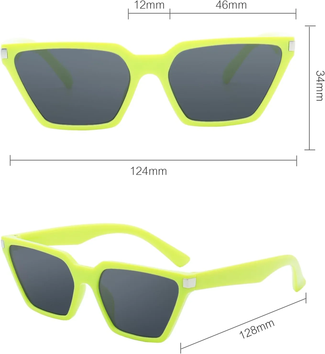 Vintage Square Cat Eye Sunglasses kids Trendy Glasses Shades for Girls Boys