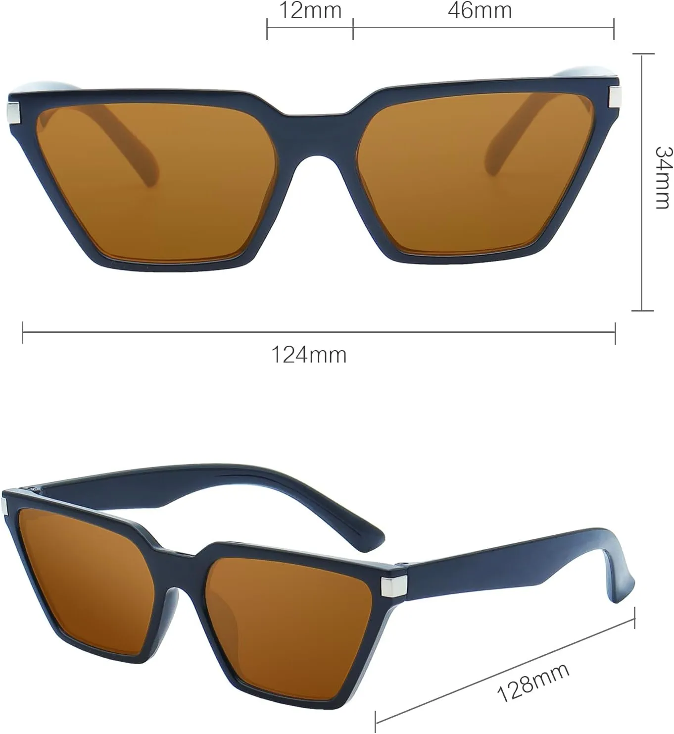 Vintage Square Cat Eye Sunglasses kids Trendy Glasses Shades for Girls Boys