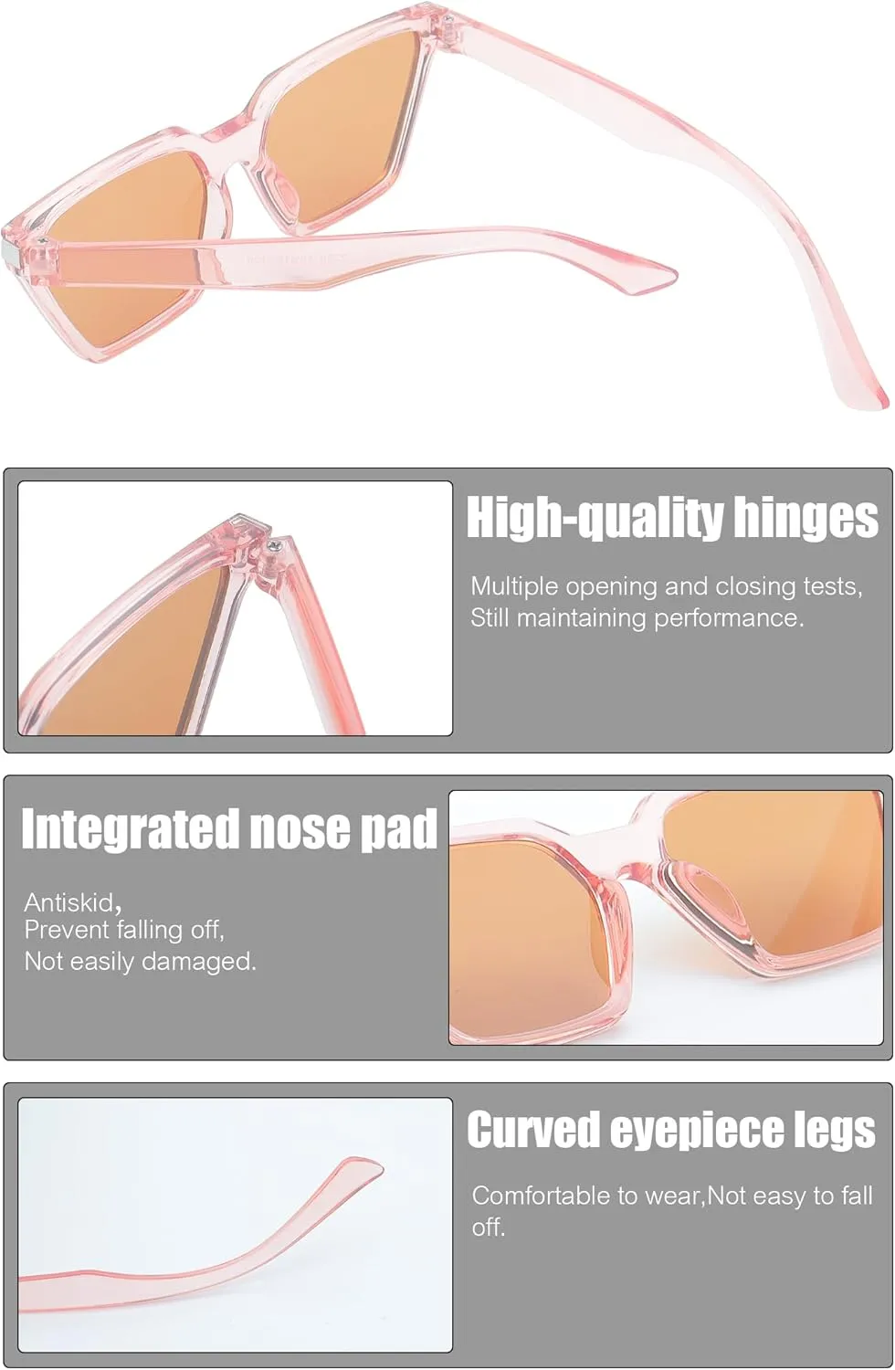 Vintage Square Cat Eye Sunglasses kids Trendy Glasses Shades for Girls Boys