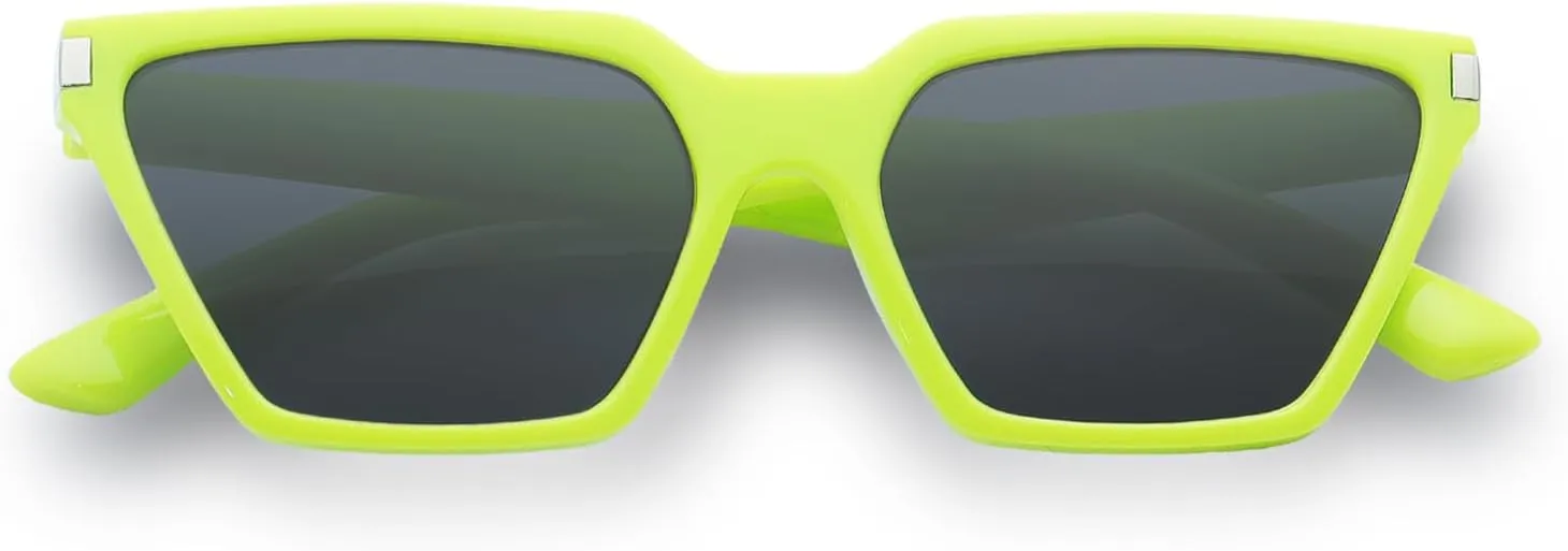 Vintage Square Cat Eye Sunglasses kids Trendy Glasses Shades for Girls Boys