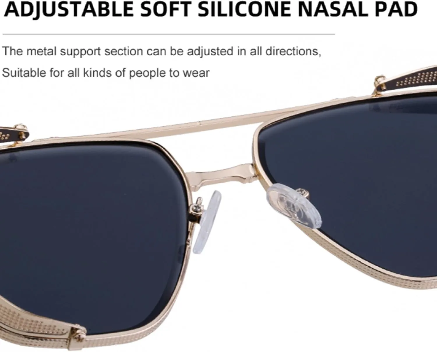 Vintage Steampunk Sunglasses for Women Men Luxury Trendy Metal Frame Fashion Uv400