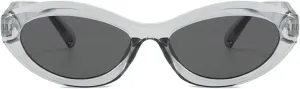 Vintage Women's Oval Cat Eye Sunglasses Retro Black Small Frame Sun Glasses Ladies Trendy Female Shades ﻿