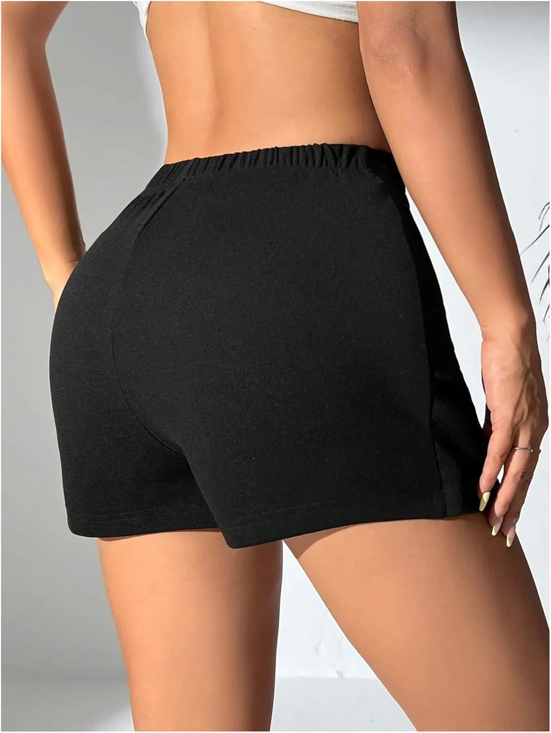 WDIRARA Women's High Waist Pleated Button Skort Asymmetrical Skirt Shorts