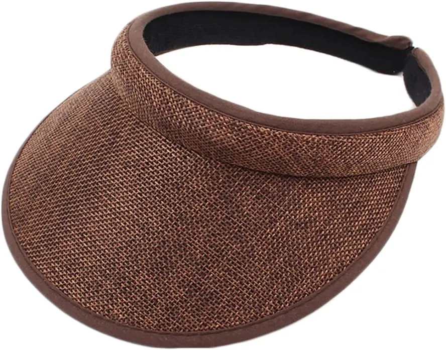 Wide Brim Sun Visors for Women Sun Protection Gardening Hat Summer Golf Tennis Running Cap