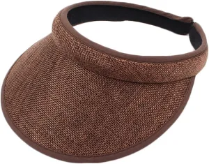 Wide Brim Sun Visors for Women Sun Protection Gardening Hat Summer Golf Tennis Running Cap