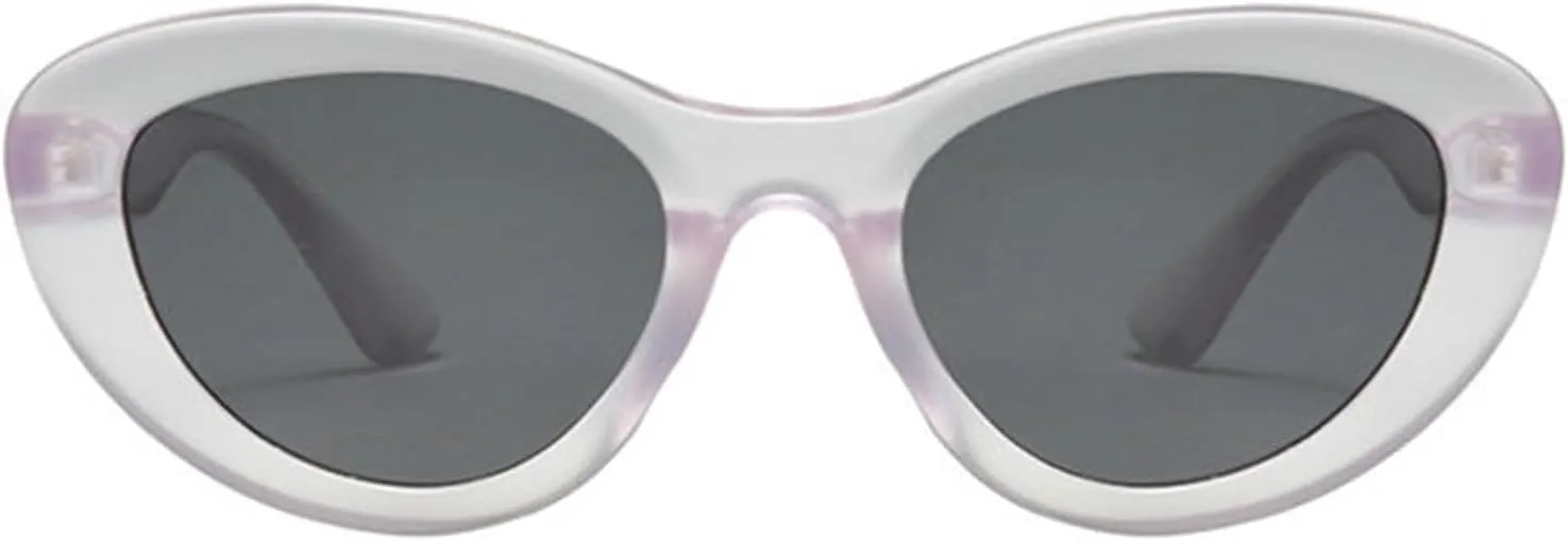 willochra Fashion Cat Eye Sunglasses for Women Vintage Y2K Oval Sun Glasses Ladies Gradient Black Shades Eyewear UV400
