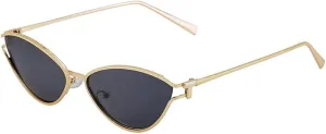 willochra Fashion Women Small Frame Cat Eye Sunglasses Men Vintage Triangle Metal UV400 Shades Sunglasses